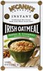 McCanns Instant Irish Oatmeal Apple and Cinnamon Flavor