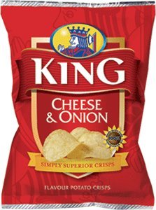 King Cheese and Onion Crisps