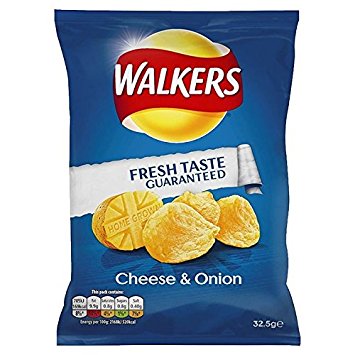 Walkers Cheese and Onion Crisps