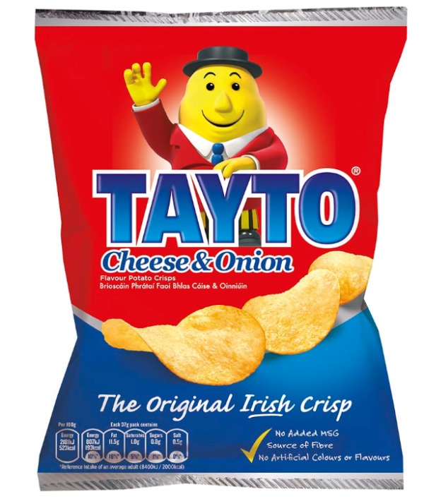 Tayto Cheese and Onion Crisps